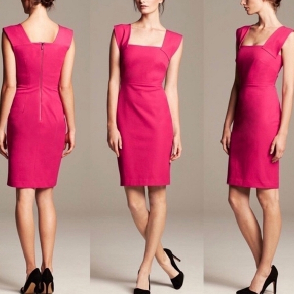 Banana Republic Dresses & Skirts - Roland‎ Mouret x Banana Republic Pink Sleeveless Dress Size 2